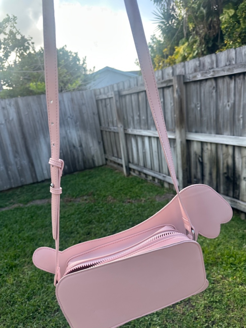 Stella McCartney Kids Dachshund Dog Crossbody Bag Pink Yellow Blue - Picture 3 of 6